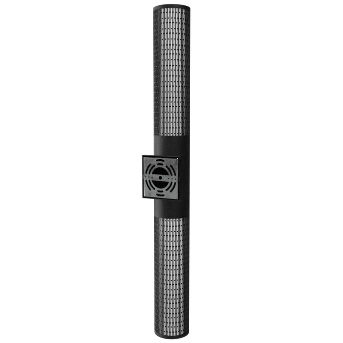 Outdoor Wall Light Avenue Lighting AV2836-BLK Avenue Outdoor 36" H Cylindrical LED Wall Sconce in Black with Perforated Grid Frame Avenue Lighting