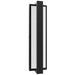 Outdoor Wall Light Avenue Lighting AV2918-BLK Avenue Outdoor 18"H White Textured Panel LED Wall Sconce in Black Avenue Lighting