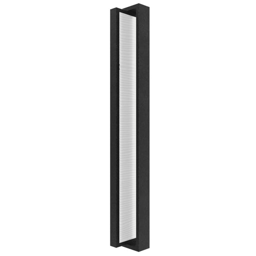 Outdoor Wall Light Avenue Lighting AV2924-BLK Avenue Outdoor 24"H White Textured Panel LED Wall Sconce in Black Avenue Lighting