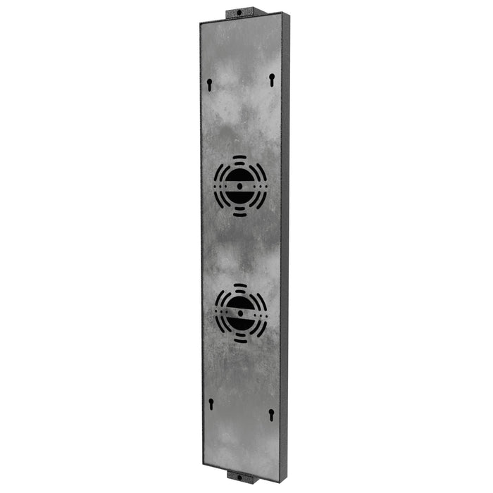 Outdoor Wall Light Avenue Lighting AV2924-BLK Avenue Outdoor 24"H White Textured Panel LED Wall Sconce in Black Avenue Lighting