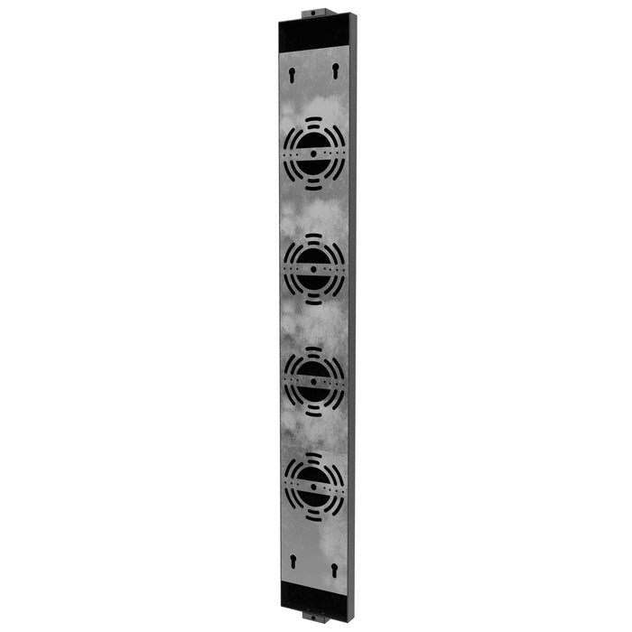 Outdoor Wall Light Avenue Lighting AV2936-BLK Avenue Outdoor 36"H White Textured Panel LED Wall Sconce in Black Avenue Lighting