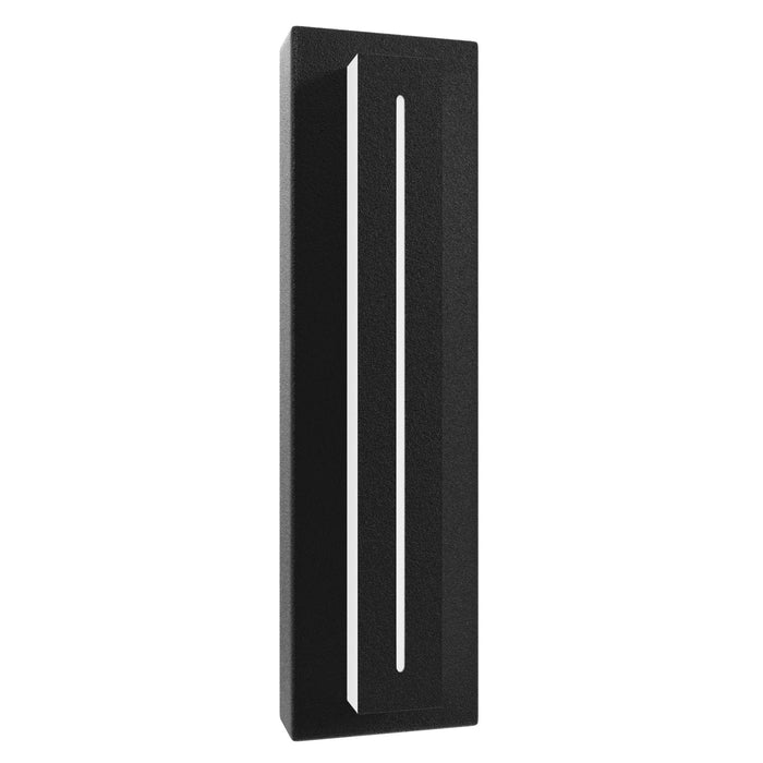 Outdoor Wall Light Avenue Lighting AV3218-BLK Avenue Outdoor 18"H Raised Panel LED Wall Sconce in Black Avenue Lighting
