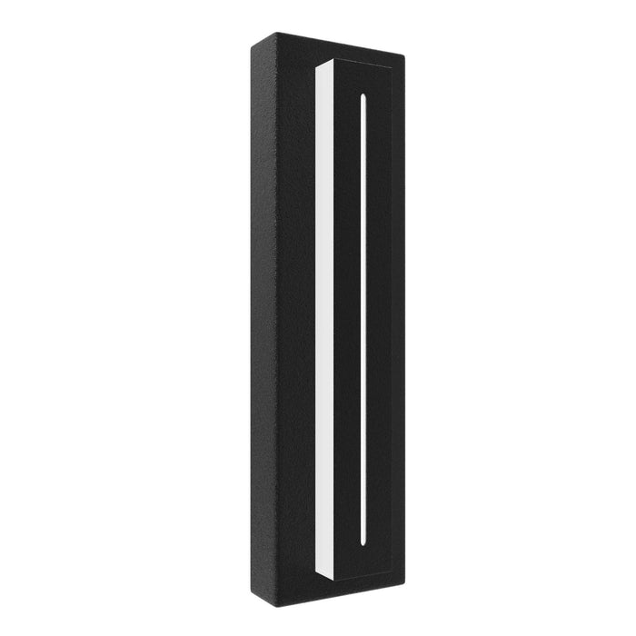 Outdoor Wall Light Avenue Lighting AV3218-BLK Avenue Outdoor 18"H Raised Panel LED Wall Sconce in Black Avenue Lighting