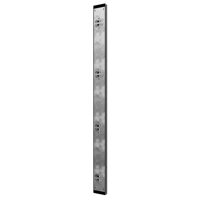 Outdoor Wall Light Avenue Lighting AV3268-BLK Avenue Outdoor 68"H Raised Panel LED Wall Sconce in Black Avenue Lighting