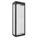 Outdoor Wall Light Avenue Lighting AV9902-BLK Avenue Outdoor 18"H 3000K LED Wall Sconce in Black/Ribbed Glass Avenue Lighting
