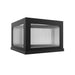Outdoor Wall Light Avenue Lighting AV9905-BLK Avenue Outdoor 14"W 3000K LED Pillar Mount in Black/Ribbed Glass Avenue Lighting