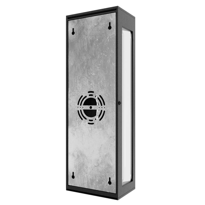 Outdoor Wall Light Avenue Lighting AV9906-BLK Avenue Outdoor 1-Light 18"H Rectangular Box Wall Sconce in Black Avenue Lighting