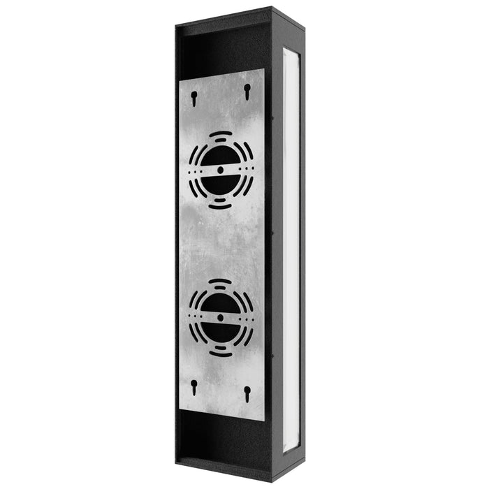Outdoor Wall Light Avenue Lighting AV9907-BLK Avenue Outdoor 1-Light 18"H Rectangular Box Wall Sconce in Black Avenue Lighting