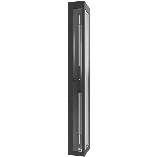 Outdoor Wall Light Avenue Lighting AV9908-BLK Avenue Outdoor 2-Light 36"H Rectangular Box Wall Sconce in Black Avenue Lighting
