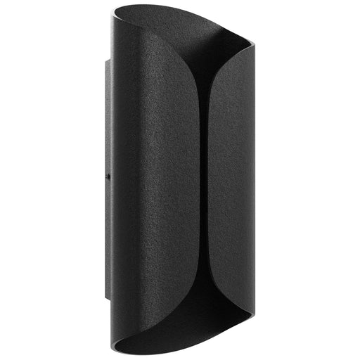 Outdoor Wall Light Avenue Lighting AV9909-BLK Avenue Outdoor 14"H Curved Frame LED Wall Sconce in Black Avenue Lighting
