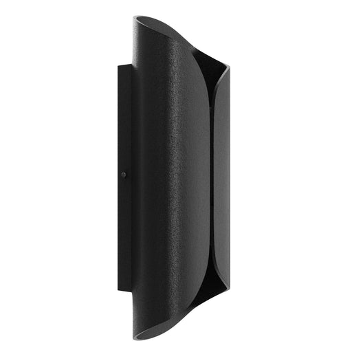 Outdoor Wall Light Avenue Lighting AV9909-BLK Avenue Outdoor 14"H Curved Frame LED Wall Sconce in Black Avenue Lighting