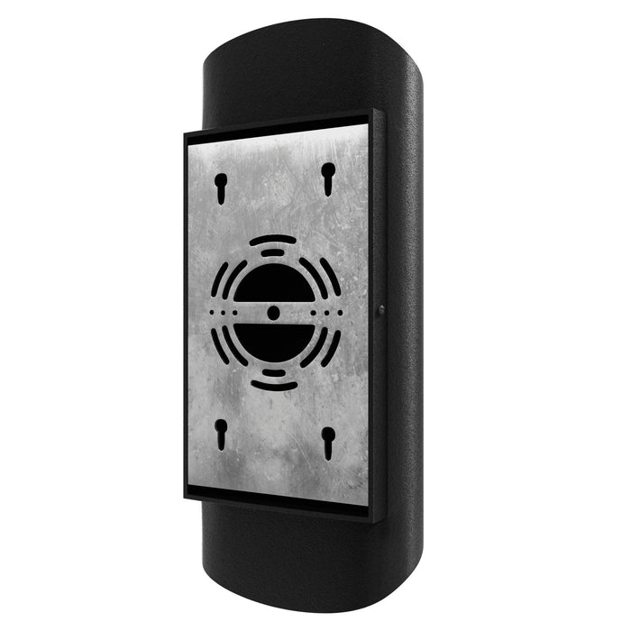 Outdoor Wall Light Avenue Lighting AV9909-BLK Avenue Outdoor 14"H Curved Frame LED Wall Sconce in Black Avenue Lighting