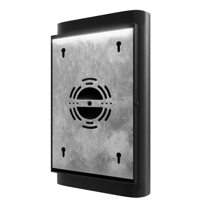 Outdoor Wall Light Avenue Lighting AV9912-BLK Avenue Outdoor 13"H Ripple Frame LED Wall Sconce in Black Avenue Lighting