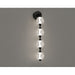 Wall Sconce Avenue Lighting HF3904-BK Beluga 4-Light 28"H LED Wall Sconce in Black/Textured Acrylic Avenue Lighting