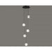Multi-Light Pendant Avenue Lighting HF3905-BK Beluga 5-Light 13"W LED Pendant in Black/Textured Acrylic Avenue Lighting