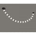 Pendant Light Avenue Lighting HF3916-BK Beluga 16-Light 112"L LED Pendant in Black/Textured Acrylic Avenue Lighting