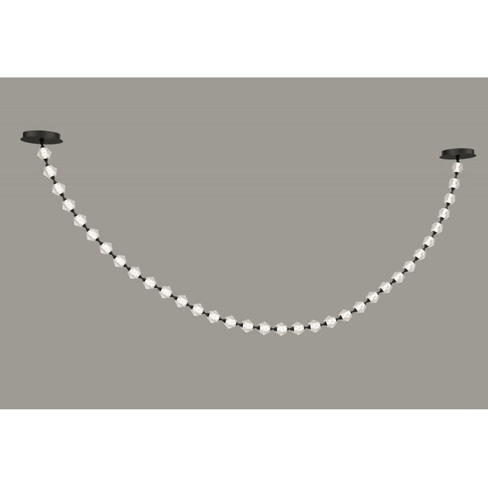 Pendant Light Avenue Lighting HF3934-BK Beluga 34-Light 238"L LED Pendant in Black/Textured Acrylic Avenue Lighting
