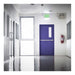 Exit Sign Nuvo 67-100 Green LED Exit Sign, 90min Ni-Cad backup, 120/277V, Single/Dual Face, Universal Mounting - White Finish Nuvo
