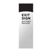 Exit Sign Nuvo 67-100 Green LED Exit Sign, 90min Ni-Cad backup, 120/277V, Single/Dual Face, Universal Mounting - White Finish Nuvo