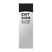 Exit Sign Nuvo 67-101 Red LED Exit Sign, 90min Ni-Cad backup, 120/277V, Single/Dual Face, Universal Mounting - White Finish Nuvo