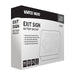 Exit Sign Nuvo 67-101 Red LED Exit Sign, 90min Ni-Cad backup, 120/277V, Single/Dual Face, Universal Mounting - White Finish Nuvo