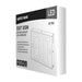 Exit Sign Nuvo 67-102 Red LED Exit Sign, 90min Ni-Cad backup, 120V/277V, Single/Dual Face, Universal Mounting, Steel/NYC - White Finish Nuvo