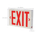 Exit Sign Nuvo 67-102 Red LED Exit Sign, 90min Ni-Cad backup, 120V/277V, Single/Dual Face, Universal Mounting, Steel/NYC - White Finish Nuvo