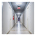 Exit Sign Nuvo 67-111 Red (Mirror) Edge Lit LED Exit Sign, 90min Ni-Cad backup, 120/277V, Dual Face, Top/Back/End Mount - Silver Finish Nuvo