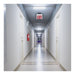 Exit Sign Nuvo 67-113 Red (Clear) Edge Lit LED Exit Sign, 90min Ni-Cad backup, 120/277V, Single Face, Top/Back/End Mount - Clear Finish Nuvo