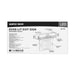 Exit Sign Nuvo 67-114 Red (Clear) Edge Lit LED Exit Sign - 3.14 Watts - Single Face - 120V/277 Volts - Clear Finish Nuvo