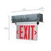 Exit Sign Nuvo 67-114 Red (Clear) Edge Lit LED Exit Sign - 3.14 Watts - Single Face - 120V/277 Volts - Clear Finish Nuvo