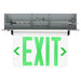 Exit Sign Nuvo 67-116 Green (Clear) Edge Lit LED Exit Sign - 2.94 Watts - Single Face - 120V/277 Volts - Clear Finish Nuvo