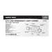 Exit Sign Nuvo 67-120 Combination Green Exit Sign/Emergency Light, 90min Ni-Cad backup, 120/277V, Dual Head, Single/Dual Face, Universal Mounting - White Finish Nuvo