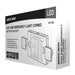 Exit Sign Nuvo 67-120 Combination Green Exit Sign/Emergency Light, 90min Ni-Cad backup, 120/277V, Dual Head, Single/Dual Face, Universal Mounting - White Finish Nuvo