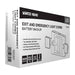 Exit Sign Nuvo 67-120 Combination Green Exit Sign/Emergency Light, 90min Ni-Cad backup, 120/277V, Dual Head, Single/Dual Face, Universal Mounting - White Finish Nuvo