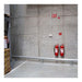 Exit Sign Nuvo 67-123 Combination Red Exit Sign/Emergency Light, 90min Ni-Cad backup, 120-277V, Dual Head, Single/Dual Face, Universal Mounting, Steel/NYC - White Finish Nuvo