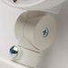 Exit Sign Nuvo 67-124 Combination Red Exit Sign/Emergency Light, 90min Ni-Cad backup, 120/277V, Tri Head, Single/Dual Face, Universal Mounting, Steel/NYC - White Finish Nuvo