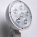 Exit Sign Nuvo 67-124 Combination Red Exit Sign/Emergency Light, 90min Ni-Cad backup, 120/277V, Tri Head, Single/Dual Face, Universal Mounting, Steel/NYC - White Finish Nuvo