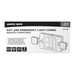 Exit Sign Nuvo 67-125 Combination Green Exit Sign/Emergency Light - Singe/Dual Face - 120/277 Volts - Remote Compatible - White Finish Nuvo