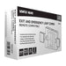 Exit Sign Nuvo 67-125 Combination Green Exit Sign/Emergency Light - Singe/Dual Face - 120/277 Volts - Remote Compatible - White Finish Nuvo