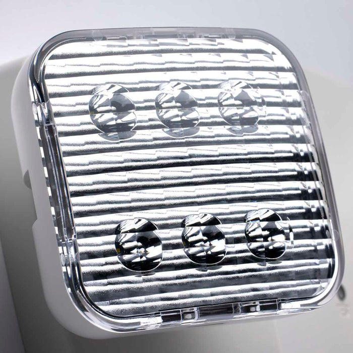 Emergency Light Nuvo 67-130 Emergency Light, 90min Ni-Cad backup, 120/277V, Dual Head, Universal Mounting - White Finish Nuvo