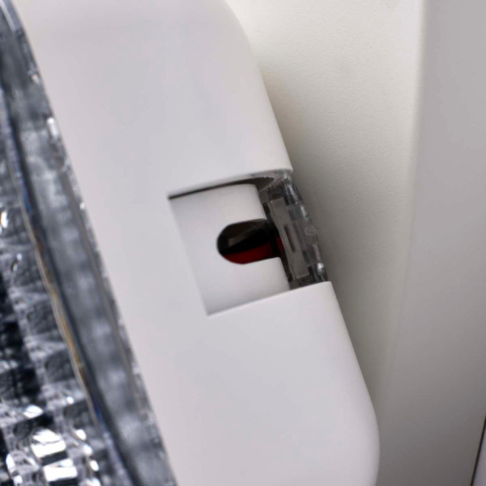 Emergency Light Nuvo 67-130 Emergency Light, 90min Ni-Cad backup, 120/277V, Dual Head, Universal Mounting - White Finish Nuvo