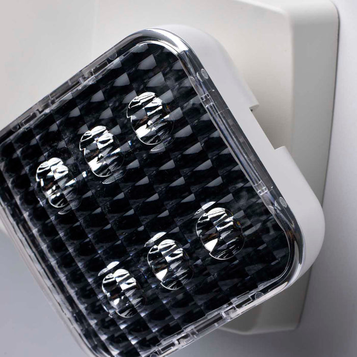 Emergency Light Nuvo 67-130 Emergency Light, 90min Ni-Cad backup, 120/277V, Dual Head, Universal Mounting - White Finish Nuvo
