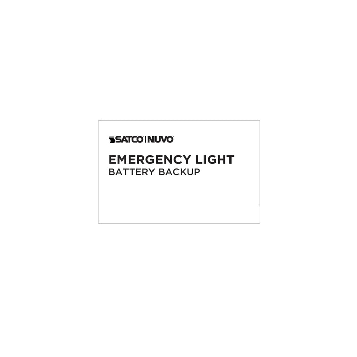 Emergency Light Nuvo 67-130 Emergency Light, 90min Ni-Cad backup, 120/277V, Dual Head, Universal Mounting - White Finish Nuvo