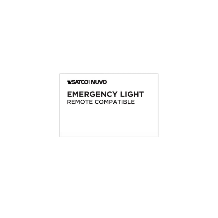 Emergency Light Nuvo 67-131 Emergency Light, 90min Ni-Cad backup, 120/277V, Dual Head, Universal Mounting, Remote Compatible - White Finish Nuvo