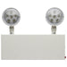 Emergency Light Nuvo 67-132 Emergency Light, 90min Ni-Cad backup, 120-277V, Dual Head, Universal Mounting, Steel/NYC - White Finish Nuvo
