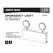 Emergency Light Nuvo 67-132 Emergency Light, 90min Ni-Cad backup, 120-277V, Dual Head, Universal Mounting, Steel/NYC - White Finish Nuvo