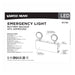 Emergency Light Nuvo 67-132 Emergency Light, 90min Ni-Cad backup, 120-277V, Dual Head, Universal Mounting, Steel/NYC - White Finish Nuvo