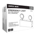 Emergency Light Nuvo 67-132 Emergency Light, 90min Ni-Cad backup, 120-277V, Dual Head, Universal Mounting, Steel/NYC - White Finish Nuvo