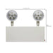 Emergency Light Nuvo 67-132 Emergency Light, 90min Ni-Cad backup, 120-277V, Dual Head, Universal Mounting, Steel/NYC - White Finish Nuvo